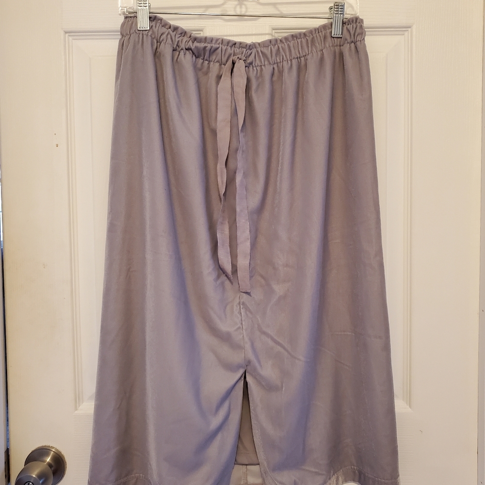 Velvet midi skirt